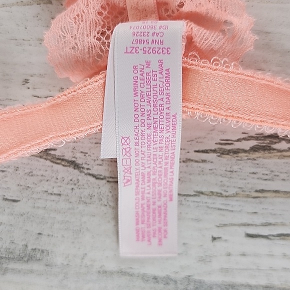 Victoria's Secret Dream Angels orange sherbet unlined demi t back bra Size 32DDD - Picture 9 of 9